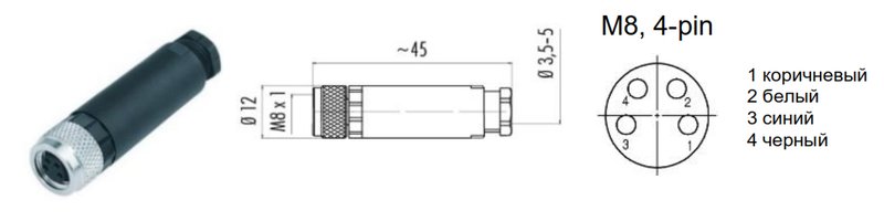 Разъем NEFTIM NEAM8FC4001B