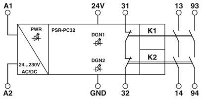 PSR-PC32-2NO-1NC-24-230UC-SP