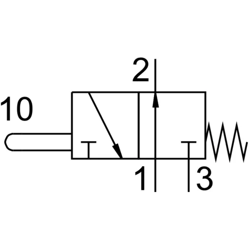 Нажимной распределитель Festo VO-3-1/4-B