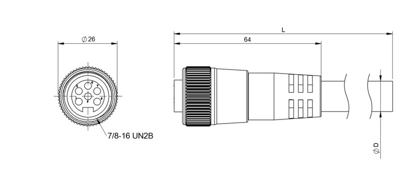 Разъем с кабелем Balluff BCC A396-0000-10-131-VX46W6-200