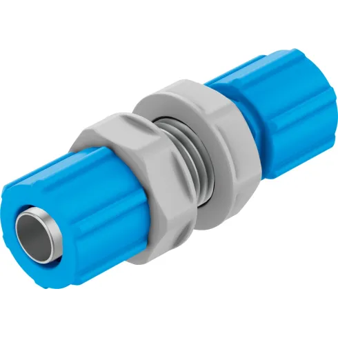 Муфта ниппельная с накидной гайкой для панельного монтажа Festo SCK-PK-6-KU