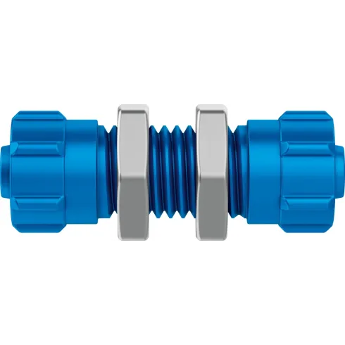 Муфта ниппельная с накидной гайкой для панельного монтажа Festo SCK-PK-4