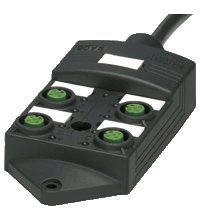 Распределительная коробка для датчиков Pepperl Fuchs V1-4A-E2-5M-PUR