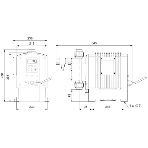 Дозировочный насос Grundfos DME 940-4 AR 95905191