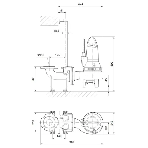 Дренажный насос Grundfos SL1.50.65.15.EX.2.50B 96104120