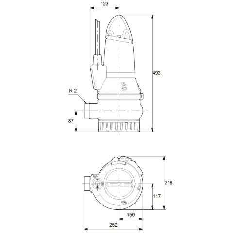 Дренажный насос Grundfos DP10.50.15.EX.2.50B 96104209
