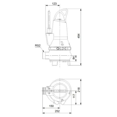 Дренажный насос Grundfos EF30.50.09.2.1.502 96115111