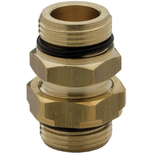 Ниппель с наружной резьбой для панельного монтажа Camozzi D2502-M22X1,5TC-M22X1,5C-M16X1,5-L=39