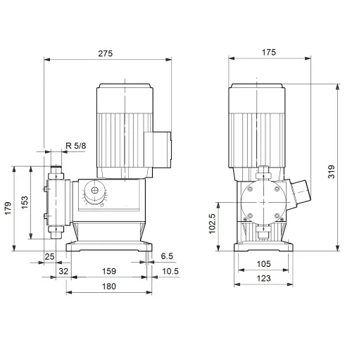 Дозировочный насос Grundfos DMX 16-10 B-SS/V/SS-X-E1AA 96293590