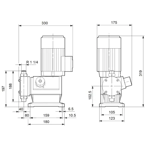 Дозировочный насос Grundfos DMX 115-3 B-SS/V/SS-X-E1A1A1 96293598