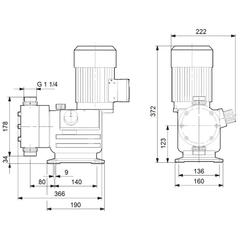 Дозировочный насос Grundfos DMX 132-10 B-SS/V/SS-X-E1A1A1 96293604