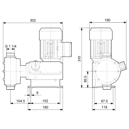 Дозировочный насос Grundfos DMX 142-8 B-SS/V/SS-X-E1A1A1 96293606