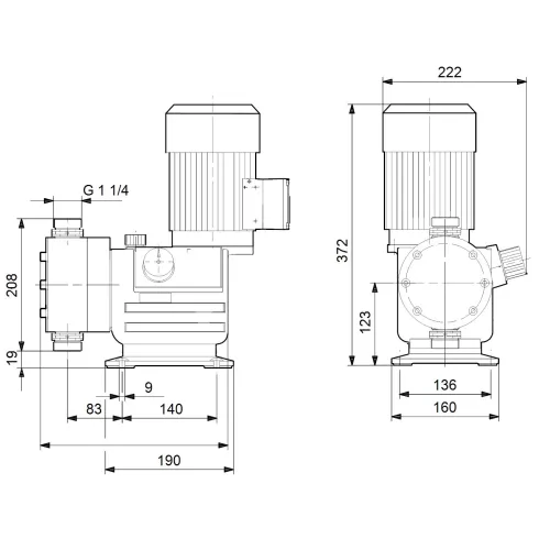 Дозировочный насос Grundfos DMX 321-6 B-PP/E/T-X-E1B9B9 96293613