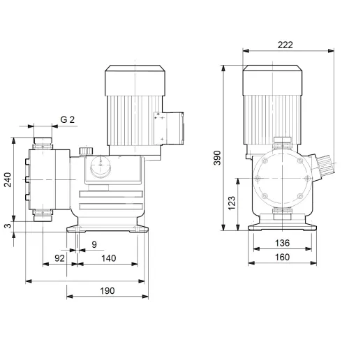 Дозировочный насос Grundfos DMX 525-3 B-SS/V/SS-X-E1A2A2 96293620