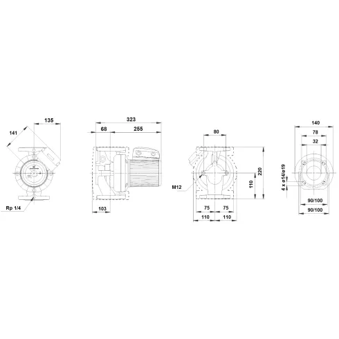 Циркуляционный насос Grundfos UPS 32-60 F 96401771