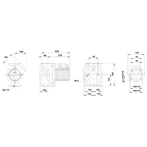 Циркуляционный насос Grundfos UPS 40-180 F 96401977
