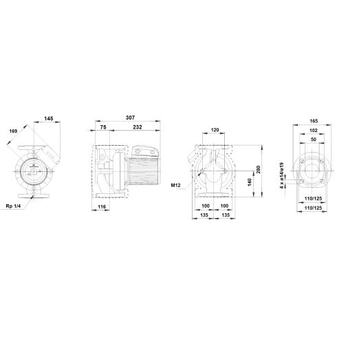 Циркуляционный насос Grundfos UPS 50-120 F 96402103