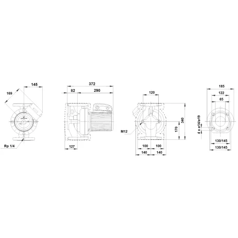 Циркуляционный насос Grundfos UPS 65-120 F 96402280