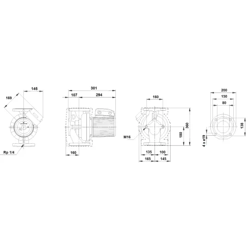 Циркуляционный насос Grundfos UPS 80-60 F 96402391