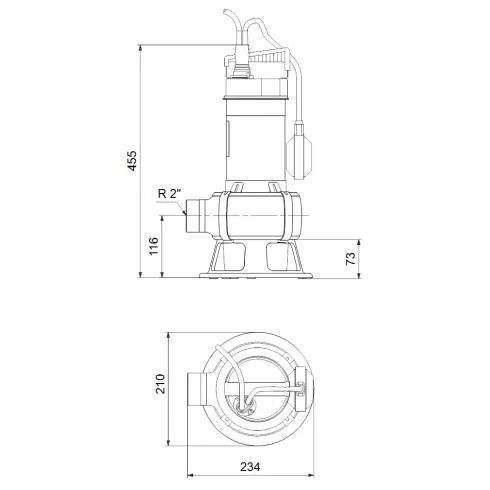 Дренажный насос Grundfos UNILIFT AP 35B.50.08.A1.V 96468355