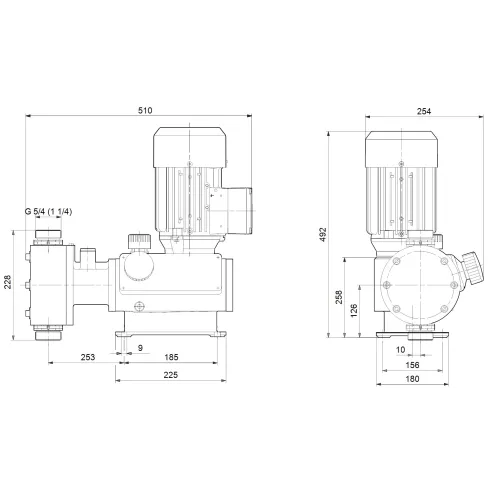 Дозировочный насос Grundfos DMH 332-10 B-PVC/V/G-X-E1B2B2 96687150