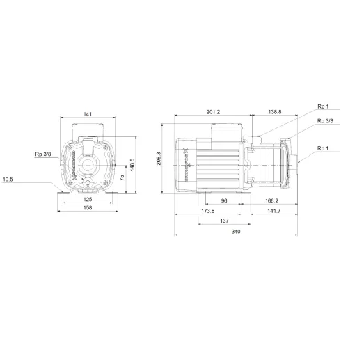 Центробежный насос Grundfos CM 3-5 A-R-A-E-AQQE C-A-A-N 96807024
