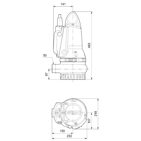Дренажный насос Grundfos DP10.50.09.E.EX.2.1.502 96877479