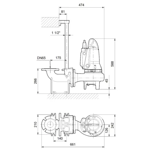 Дренажный насос autoadapt Grundfos SL1.50.65.09.E.2.1.502 96878450