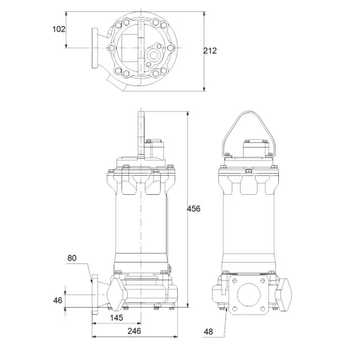 Дренажный насос Grundfos DPK.10.80.22.5.0D 96884112