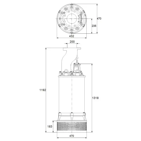 Дренажный насос Grundfos DWK.E.10.200.300.5.1D 96922670