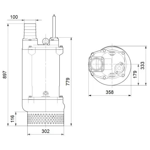 Дренажный насос Grundfos DWK.O.13.100.110.5.0D.R 96922741
