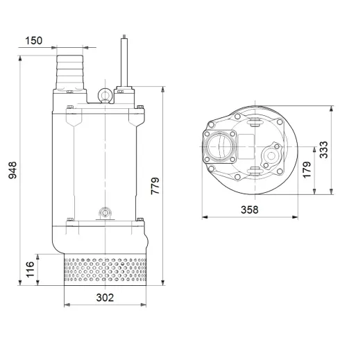 Дренажный насос Grundfos DWK.O.13.150.110.5.0D.R 96922743