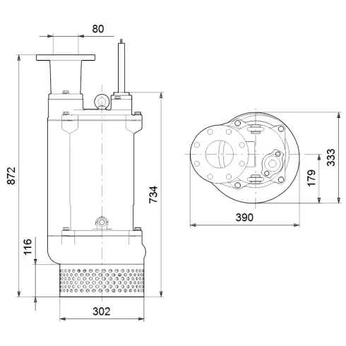 Дренажный насос Grundfos DWK.O.13.80.55.5.1D 96926046