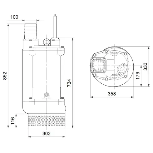 Дренажный насос Grundfos DWK.O.13.100.75.5.1D.R 96926082