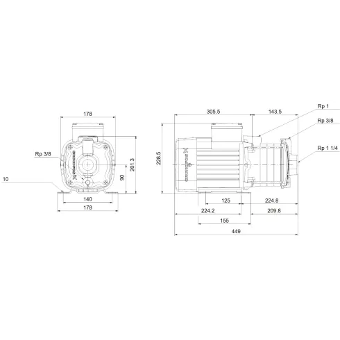 Центробежный насос Grundfos CM 5-6 A-R-A-E-AVBE C-A-A-N 96935462