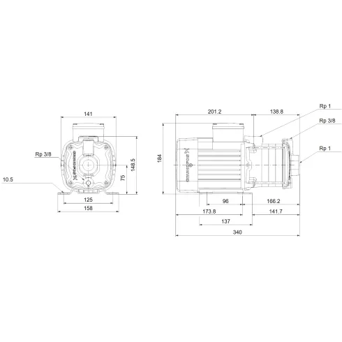 Центробежный насос Grundfos CM 3-5 A-R-A-V-AQQV F-A-A-N 97516602