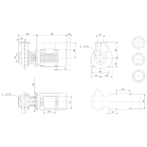 Консольно-моноблочный насос 22 квт Grundfos NB 80-160/167 AF2ABAQE 97781491