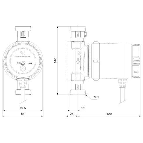 Циркуляционный насос Grundfos COMFORT 15-14 BXA PM 97916749