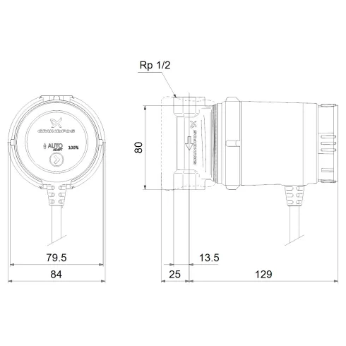Циркуляционный насос Grundfos COMFORT 15-14 BA PM 97916757