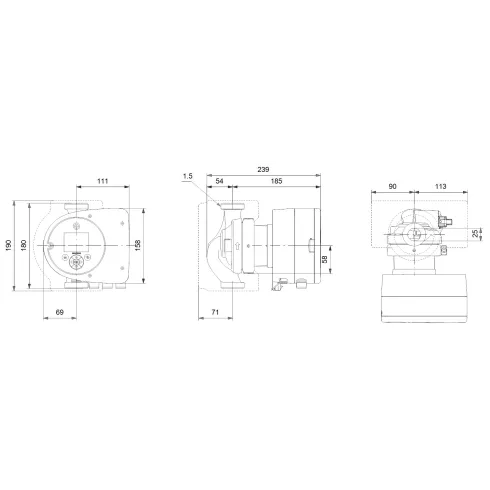 Циркуляционный насос Grundfos MAGNA3 25-100 180 97924247