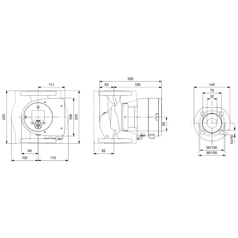 Циркуляционный насос Grundfos MAGNA3 32-100 F 220 97924258