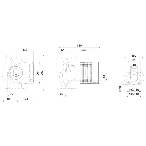 Циркуляционный насос Grundfos MAGNA3 40-120 F 250 97924270