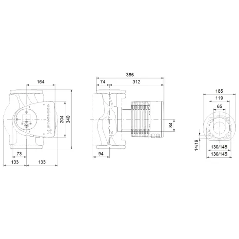 Циркуляционный насос Grundfos MAGNA3 65-60 F 97924295