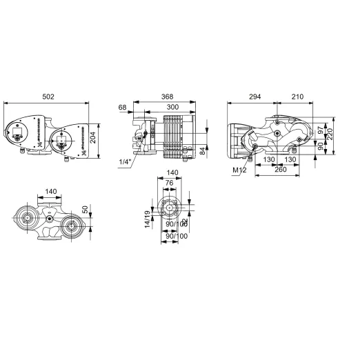 Циркуляционный насос Grundfos MAGNA3 D 32-120 F 220 97924454