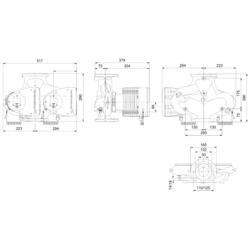 Циркуляционный насос Grundfos MAGNA3 D 50-120 F 97924479