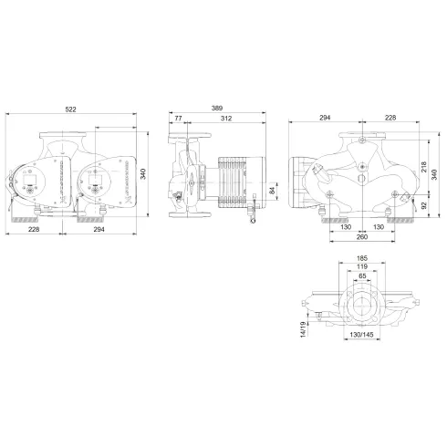 Циркуляционный насос Grundfos MAGNA3 D 65-150 F 340 97924494