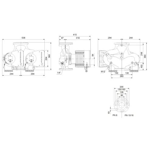 Циркуляционный насос Grundfos MAGNA3 D 80-120 F 97924515