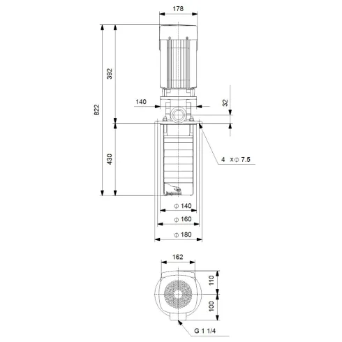Полупогружной насос Grundfos MTR 3-17/17 A-W-A-HUUV 97946744