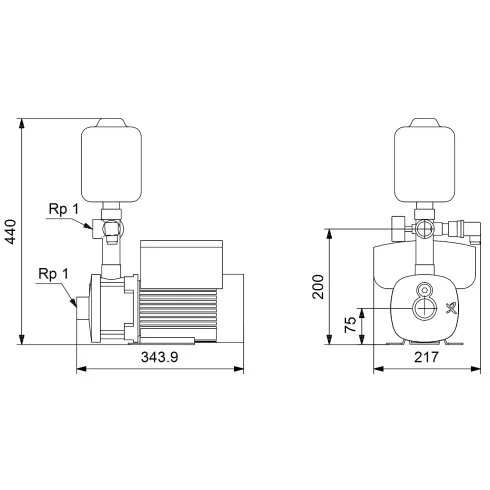 Установка повышения давления Grundfos CMBE 3-62 98374701