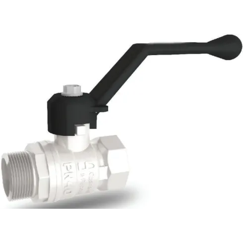 Кран шаровой латунный резьбовой LD Pride 47.32. Ру25 Ду32 (PN25 DN32) рычаг, американка